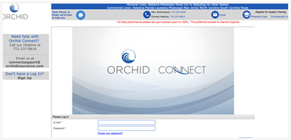 Agent Login - Orchid Insurance