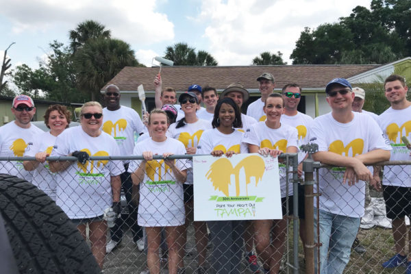 Tampa office volunteering