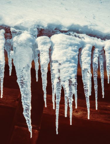 Snow and ice on a roof