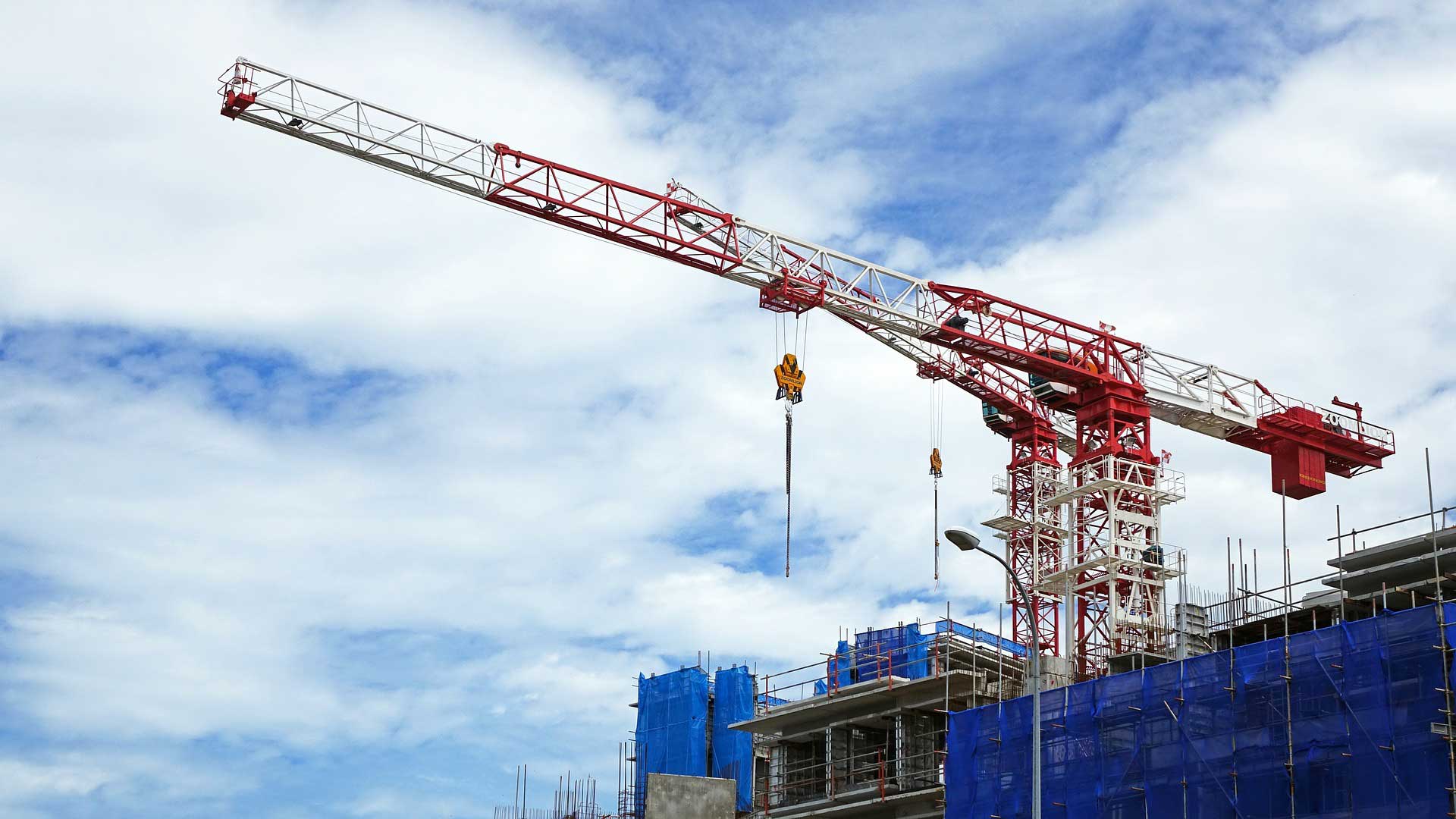 Photo of a construction crane