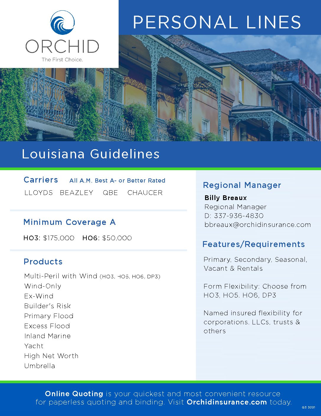 Louisiana Insurance Personal Lines