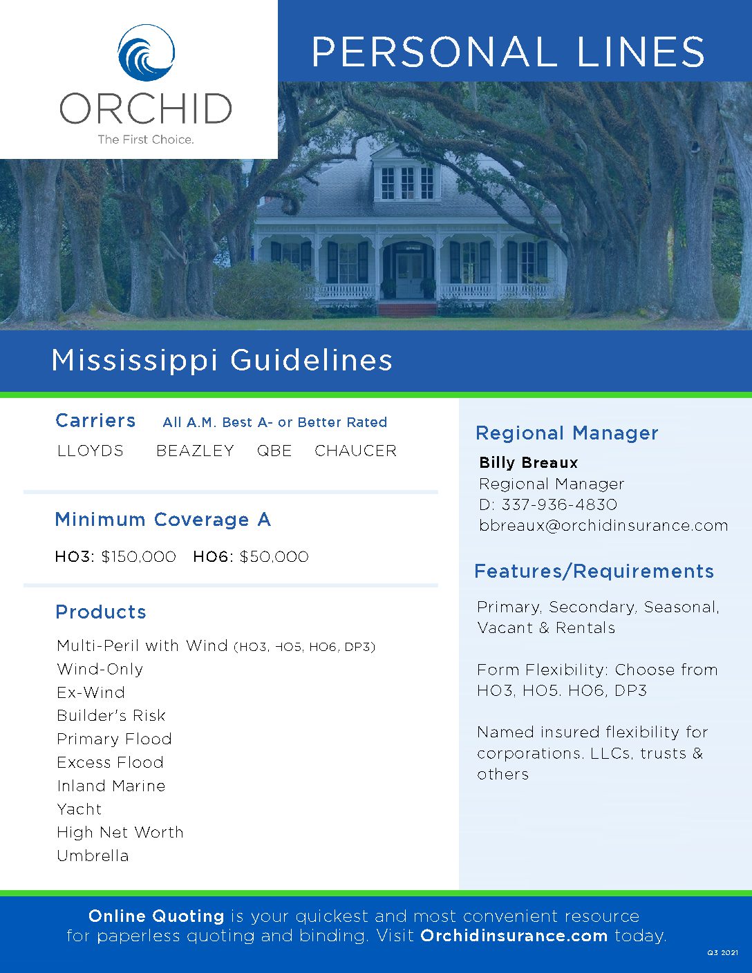 Mississippi Personal Lines Insurance